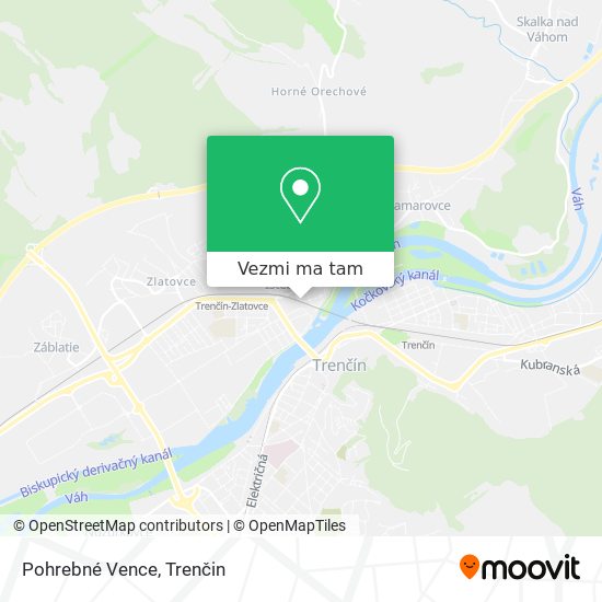 Pohrebné Vence mapa