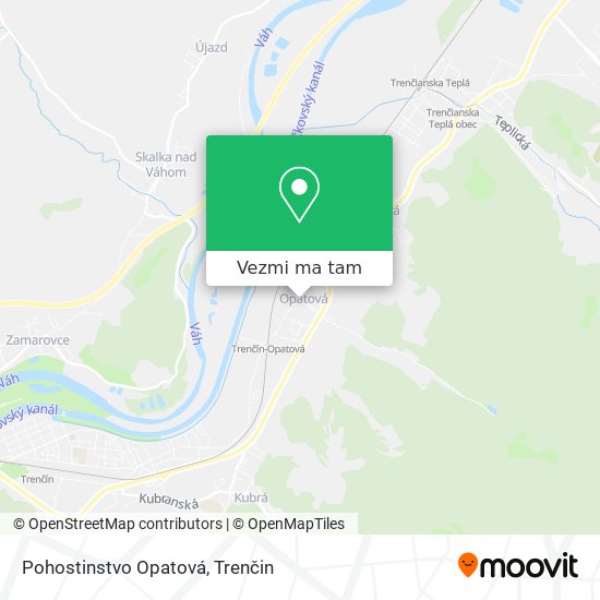 Pohostinstvo Opatová mapa