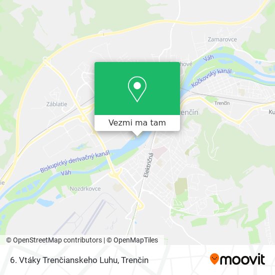 6. Vtáky Trenčianskeho Luhu mapa