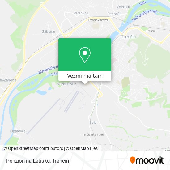 Penzión na Letisku mapa