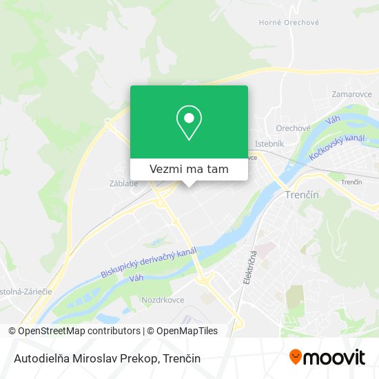 Autodielňa Miroslav Prekop mapa
