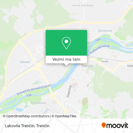 Lakovňa Trenčín mapa