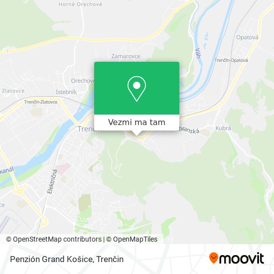 Penzión Grand Košice mapa