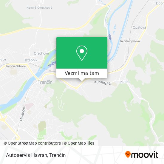 Autoservis Havran mapa