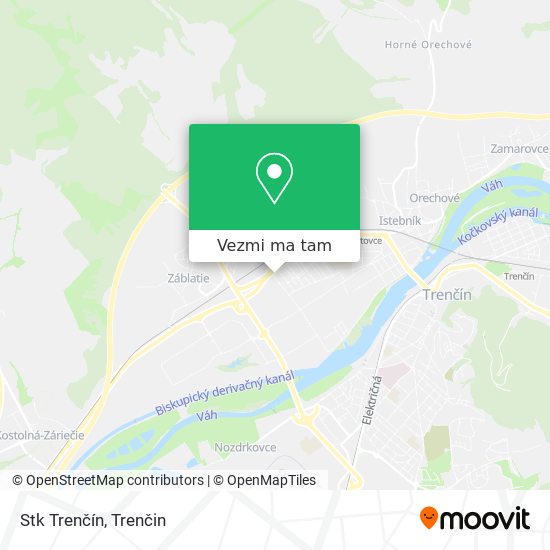 Stk Trenčín mapa