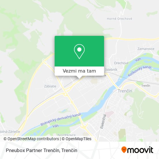 Pneubox Partner Trenčín mapa