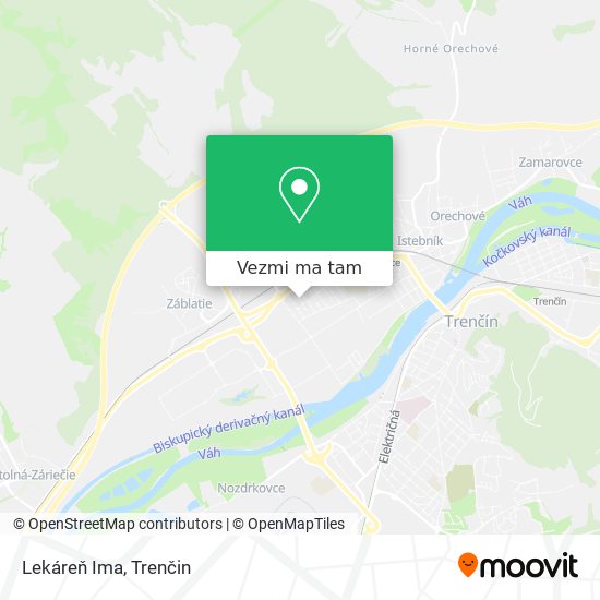 Lekáreň Ima mapa