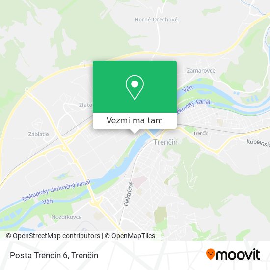 Posta Trencin 6 mapa