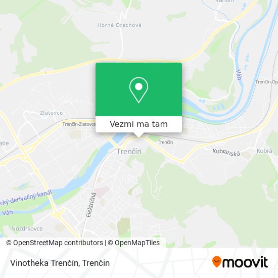 Vinotheka Trenčín mapa