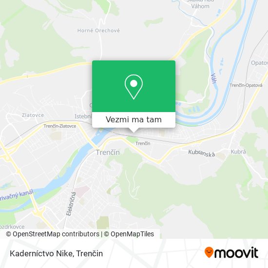 Kaderníctvo Nike mapa