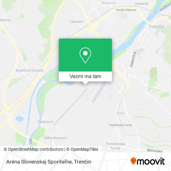 Aréna Slovenskej Sporiteľne mapa