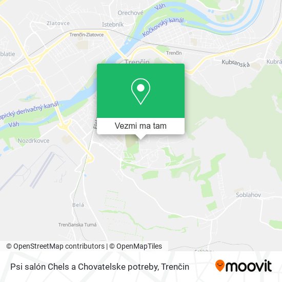 Psi salón Chels a Chovatelske potreby mapa