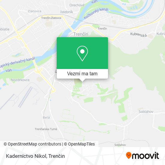 Kaderníctvo Nikol mapa