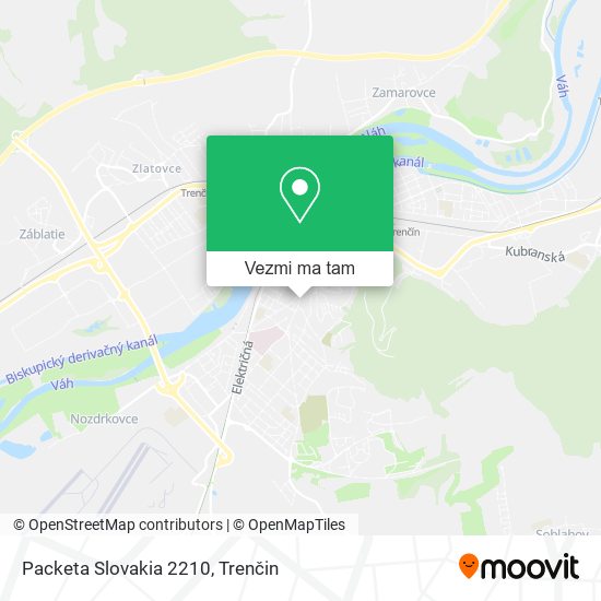 Packeta Slovakia 2210 mapa