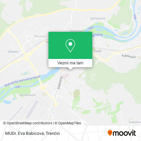 MUDr. Eva Babicová mapa