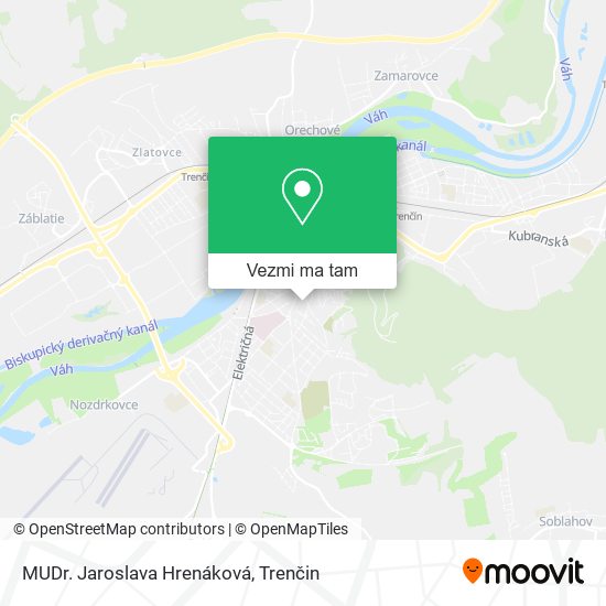 MUDr. Jaroslava Hrenáková mapa