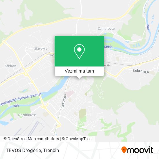 TEVOS Drogérie mapa