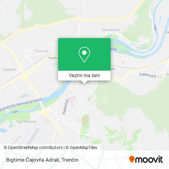 Bigtime-Čajovňa Adrak mapa