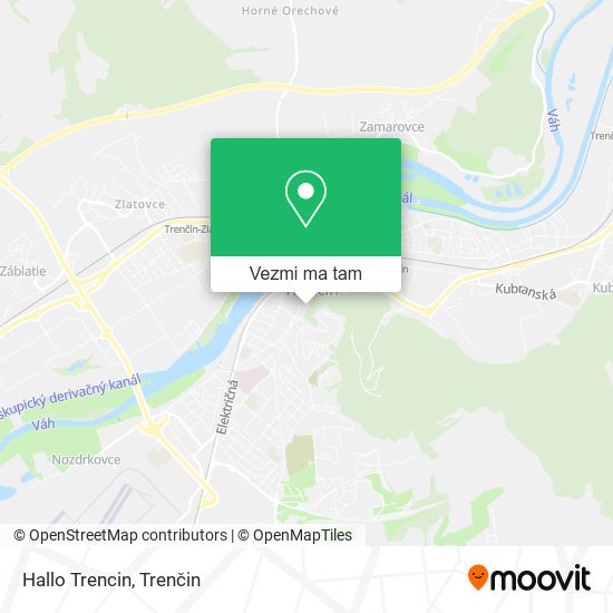 Hallo Trencin mapa