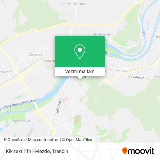 Kik textil Tn Hviezdo mapa