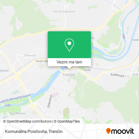 Komunálna Poisťovňa mapa