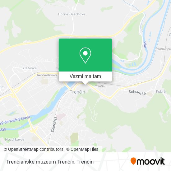 Trenčianske múzeum Trenčín mapa