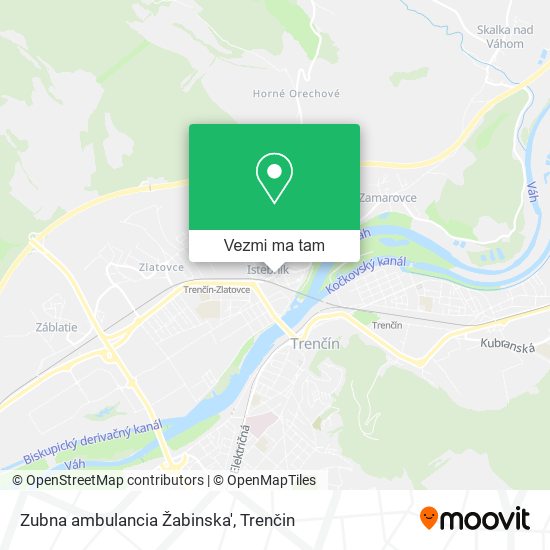 Zubna ambulancia Žabinska' mapa