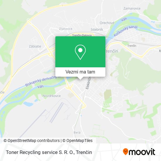Toner Recycling service S. R. O. mapa