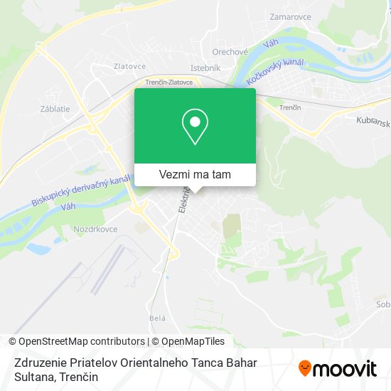 Zdruzenie Priatelov Orientalneho Tanca Bahar Sultana mapa