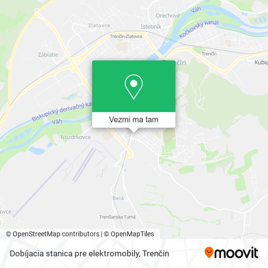 Dobíjacia stanica pre elektromobily mapa