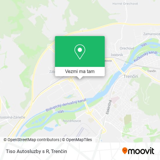 Tiso Autosluzby s R mapa