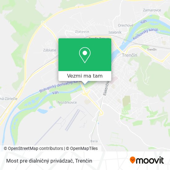 Most pre dialničný privádzač mapa