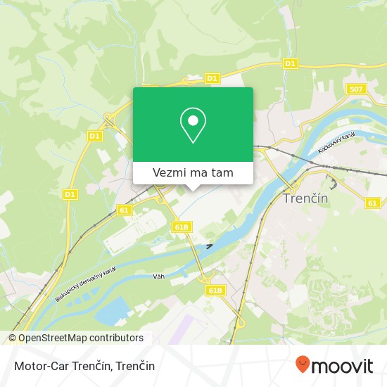 Motor-Car Trenčín mapa