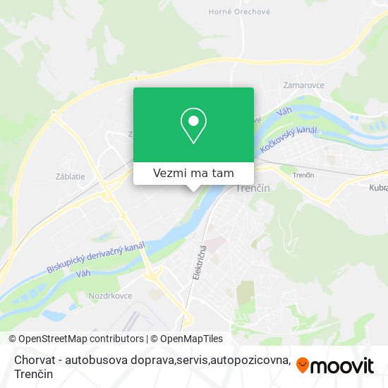 Chorvat - autobusova doprava,servis,autopozicovna mapa