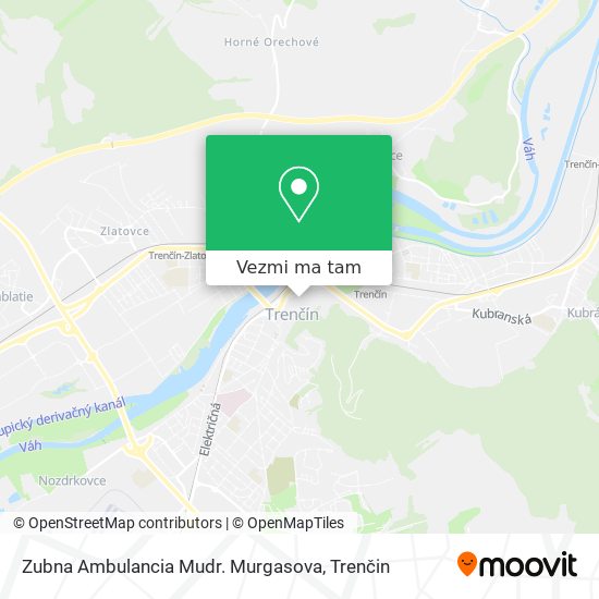 Zubna Ambulancia Mudr. Murgasova mapa