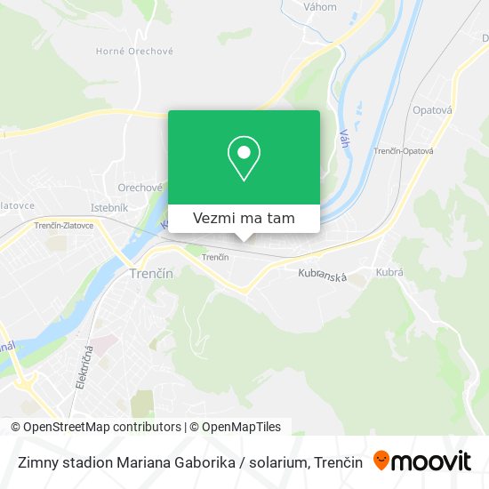 Zimny stadion Mariana Gaborika / solarium mapa