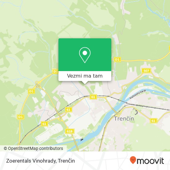 Zoerentals Vinohrady mapa