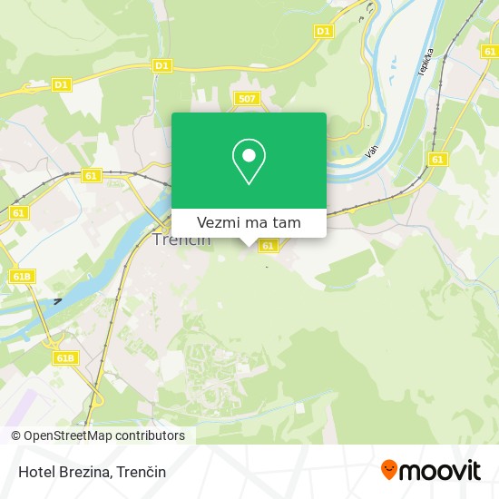 Hotel Brezina mapa