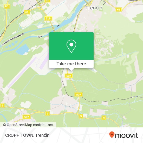 CROPP TOWN, 911 01 Trenčín mapa