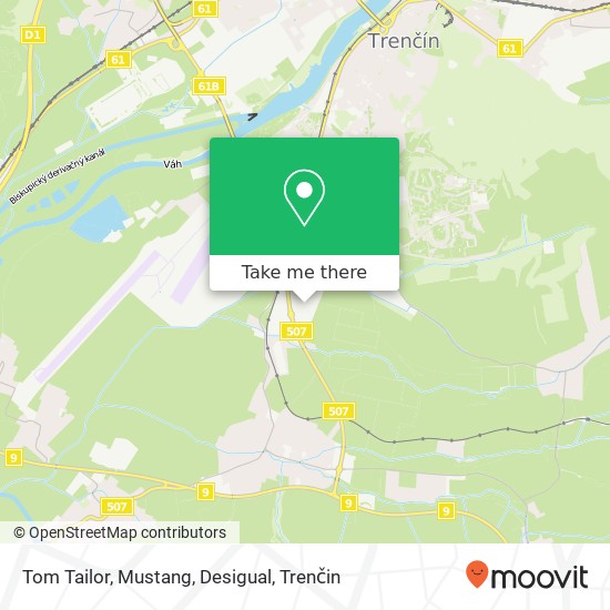 Tom Tailor, Mustang, Desigual, Belá 911 01 Trenčín mapa