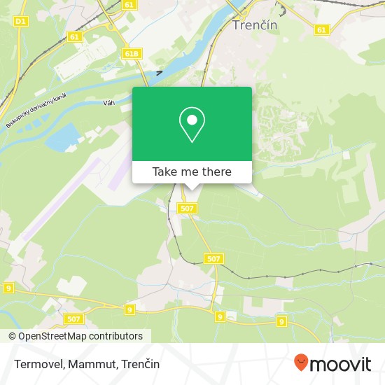 Termovel, Mammut, Belá 911 01 Trenčín mapa