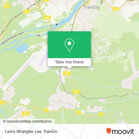 Levi's Wrangler Lee, 911 01 Trenčín mapa