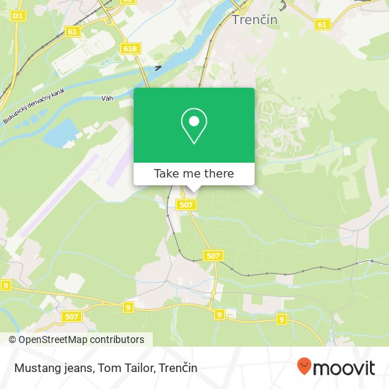 Mustang jeans, Tom Tailor, Belá 911 01 Trenčín mapa