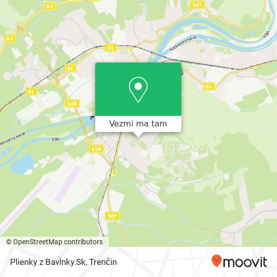 Plienky z Bavlnky.Sk, Dlhé Hony 3167 911 01 Trenčín mapa