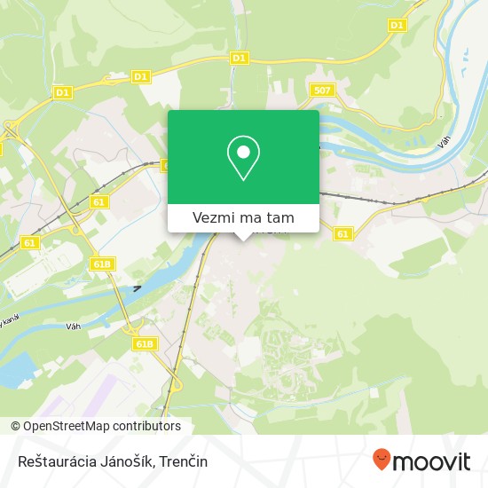 Reštaurácia Jánošík, Námestie Sv. Anny 10 911 01 Trenčín mapa