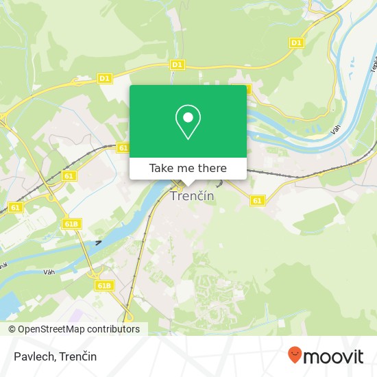 Pavlech, Vajanského 4 911 01 Trenčín mapa