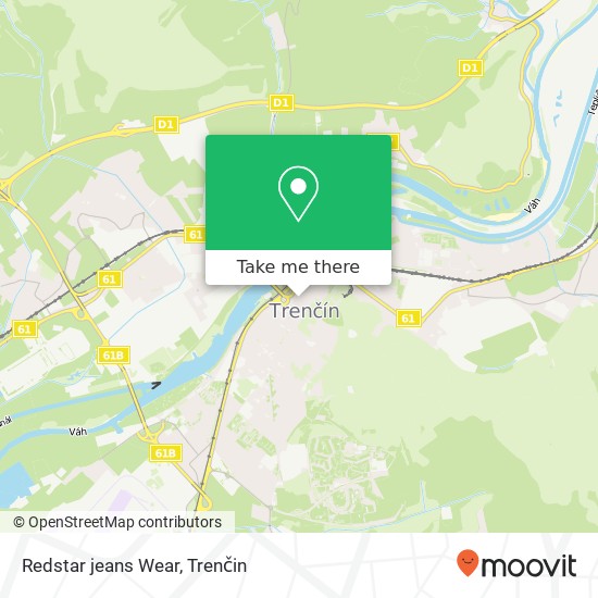 Redstar jeans Wear, Vajanského 4 911 01 Trenčín mapa