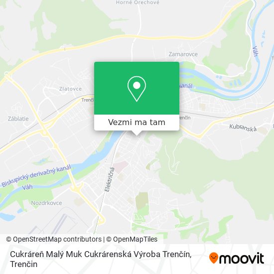 Cukráreň Malý Muk Cukrárenská Výroba Trenčín mapa