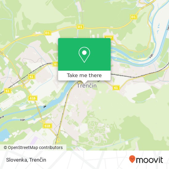 Slovenka, Vajanského 911 01 Trenčín mapa