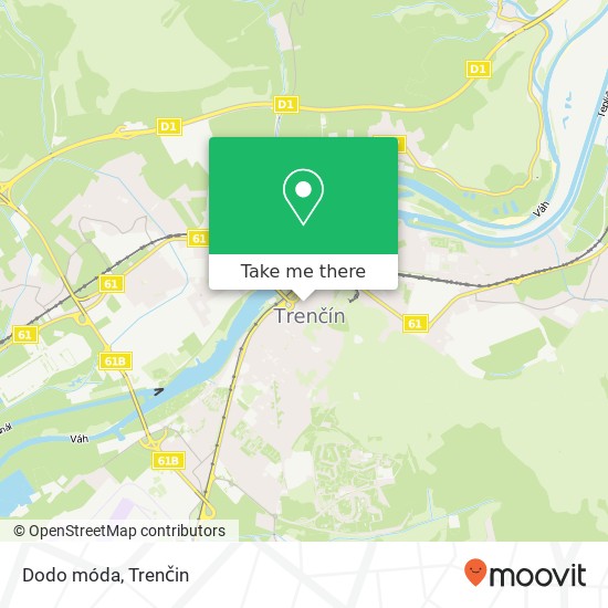 Dodo móda, Vajanského 4 911 01 Trenčín mapa